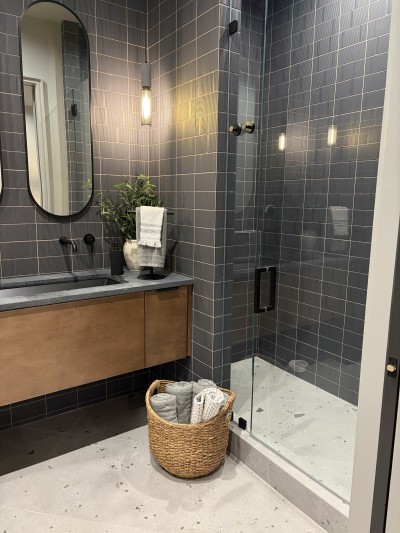 Spa-style bathroom